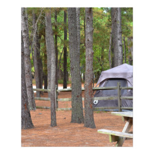 Foto Campos com tenda e cerca em matas