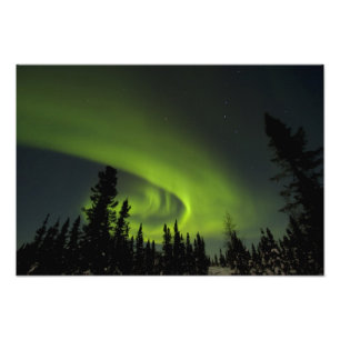 Foto Canadá, Manitoba. Vista da aurora boreal e