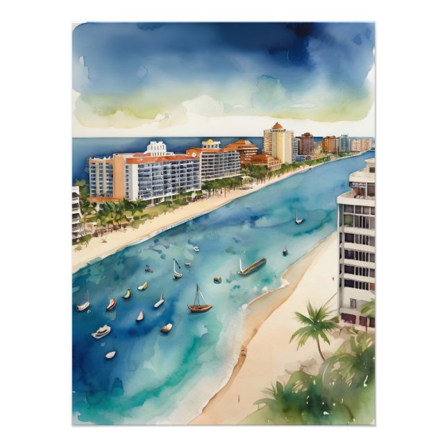 Foto Cancelar arte de aquarela (Frente)