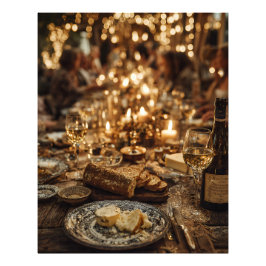 Foto Candlelit Wine & Bread Feast