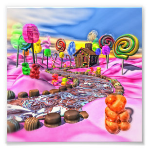 Foto Candyland cor-de-rosa
