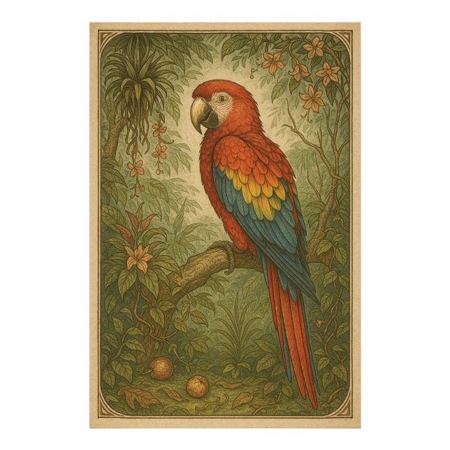 Foto Canopy Sentinel - A Macaw Escarlate (Frente)