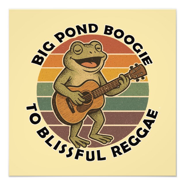 Foto canto de sapo engraçado (Frente)