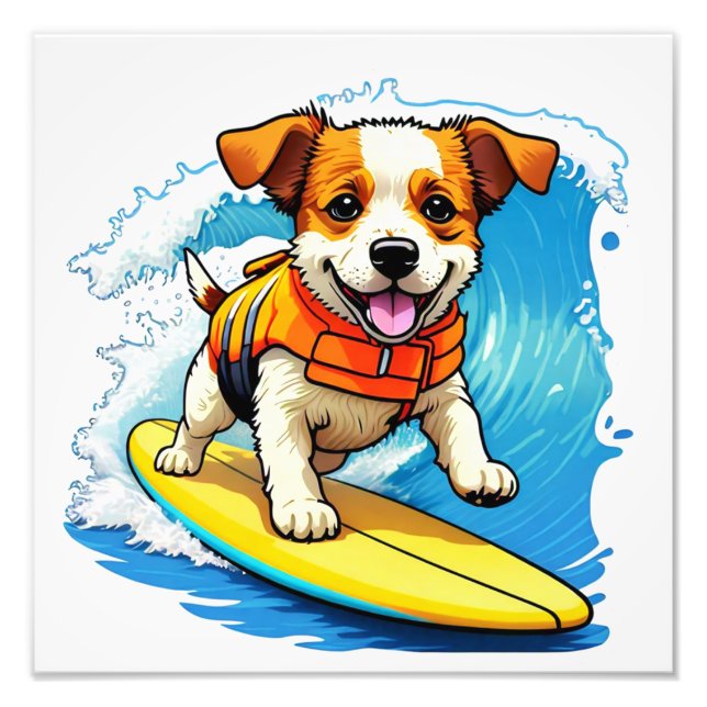Foto Cão surfador (Frente)