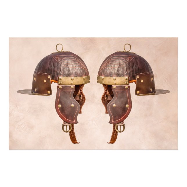 Foto Capacete militar romano antigo (Frente)