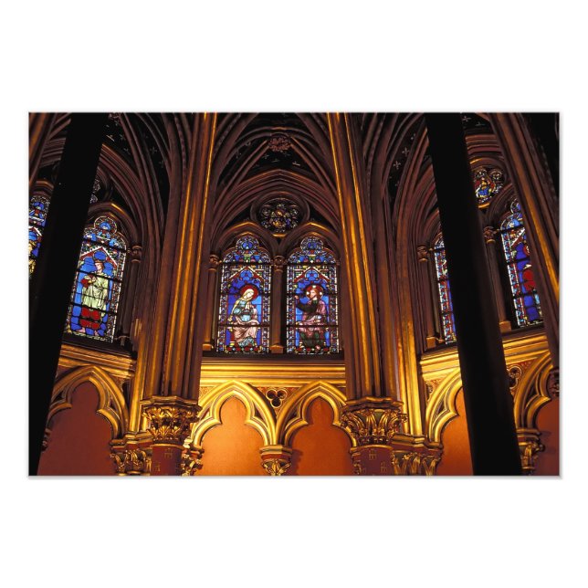 Foto capela inferior de La Sainte-Chapelle, Paris, 2 (Frente)