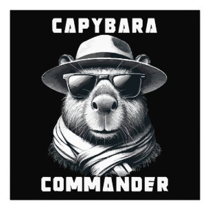Foto Capivara Com Óculos De Sol Capy Comandante