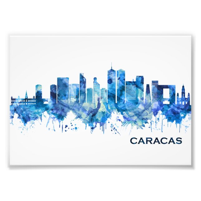 Foto Caracas Venezuela Skyline Blue (Frente)