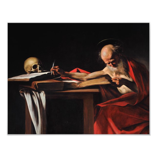 Foto Caravaggio - Escrevendo Jerome Santo (Frente)
