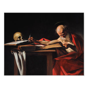 Foto Caravaggio - escrita de Jerome do santo