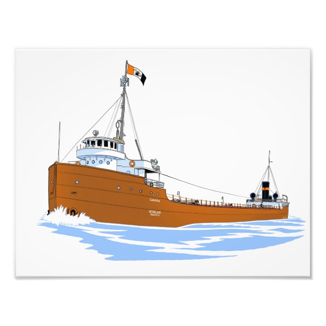 Foto Cargueiro dos Lagos excelentes Canopus (Interlake) (Frente)