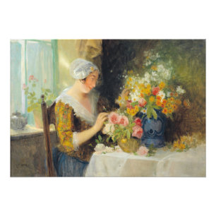Foto Carl Duxa Vintage Arrumando Flores