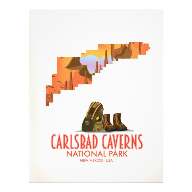 Foto Carlsbad caverns national park novo mapa do méxico (Frente)
