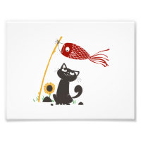 Carp Streaming Happy cat - Escolha a cor de fundo
