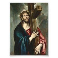 Carregando cristo da cruz, El Greco