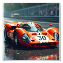 Foto Carro correndo número 69 em cores bonitas