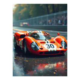 Foto Carro correndo número 69 em cores bonitas