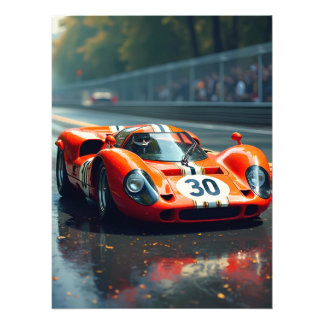 Foto Carro correndo número 69 em cores bonitas