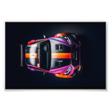 Carro de corrida colorido