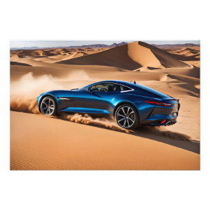 Foto Carro moderno no deserto