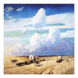 Foto “Carroças Cobertas” Arte Ocidental por NC Wyeth