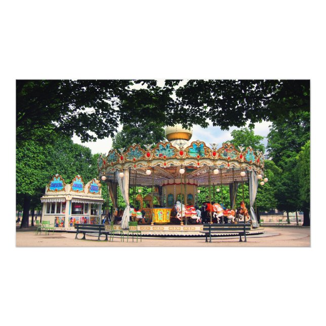 Foto Carrousel, nas Tuilarias, Paris, França (Frente)