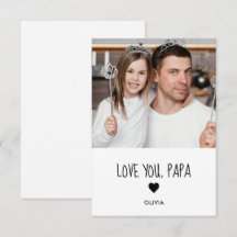 Foto cartão amo você papai