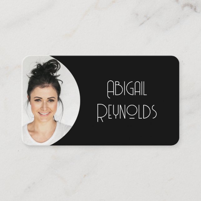 Foto Cartão de visita Black Frame (Frente)