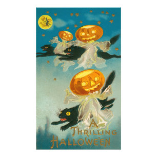 Foto Cartão postal kitsch e extravagante de Halloween v