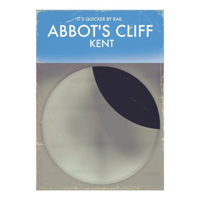 Foto Cartaz antigo 'Espelho de Som' de Abbot's Cliff, K (Frente)