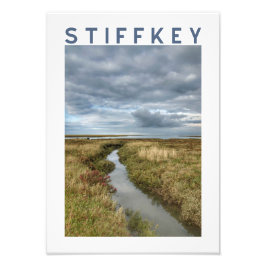 Foto Cartaz da Paisagem do Pântano Costeiro de Stiffkey