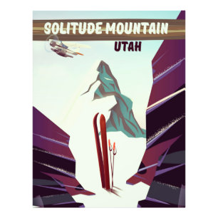 Foto Cartaz das viagens vintage de Utá da montanha da