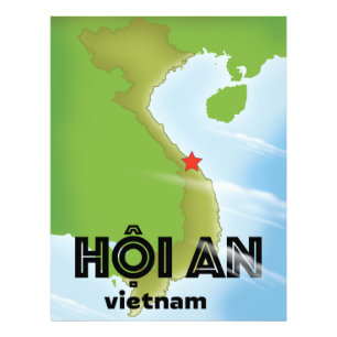 Foto cartaz de arte de viagem de Hoi An Vietnam