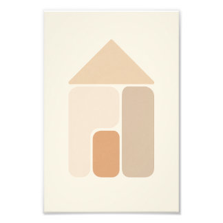 Foto Cartaz de Casa Abstrata Minimalista