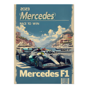 Foto Cartaz de Corrida da Mercedes F1