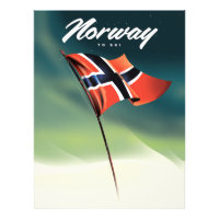 Cartaz de esqui da Noruega