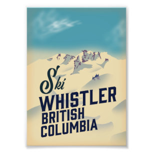 Foto Cartaz de esqui Whistler, Vancouver Colúmbia Britâ
