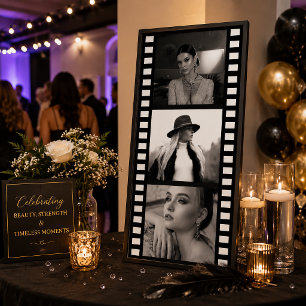 Foto Cartaz de Faixa de Filme Personalizado com Foto, F