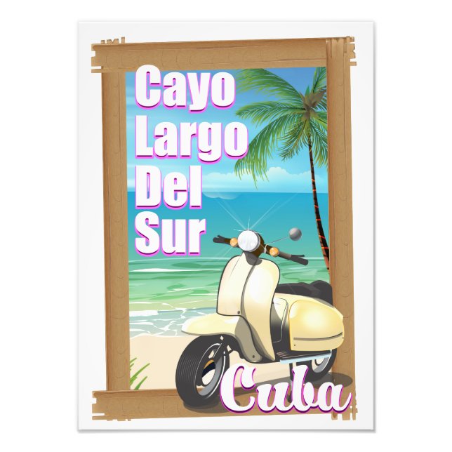 Foto Cartaz de férias cubano Cayo Largo del Sur (Frente)