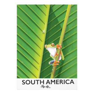 Foto Cartaz de férias do sapo-árvore da América do Sul