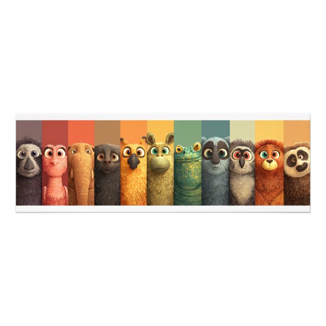 Foto Cartaz de Linha de Animais Caprichosos (Frente)