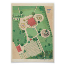 Foto Cartaz de plano de jardim estilo antigo