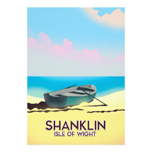 Foto Cartaz de viagem antigo de Shanklin, Ilha de Wight