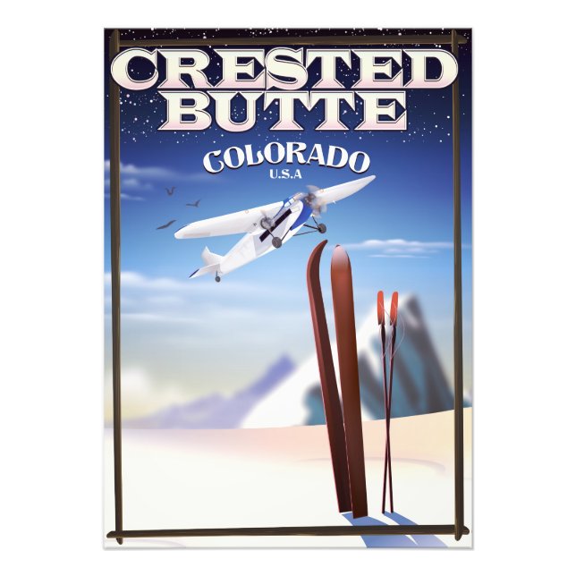 Foto Cartaz de viagem Crested Butte Colorado (Frente)