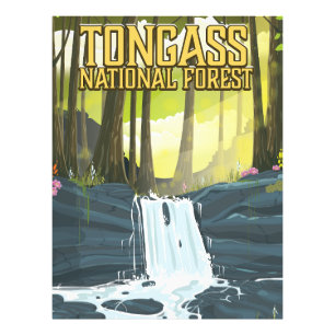 Foto cartaz de viagem da Floresta Nacional Tongass