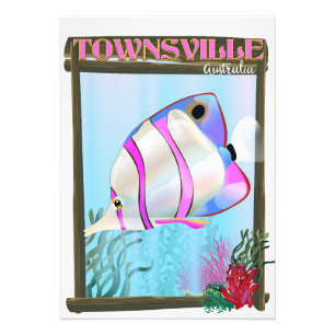 Foto Cartaz de viagem de peixes tropicais de Townsville