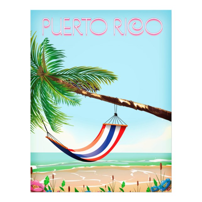 Foto Cartaz de viagem de rede em Porto Rico (Frente)