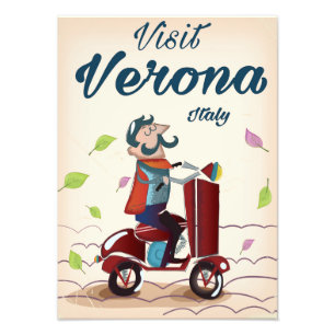 Foto Cartaz de viagem de scooter italiano de Verona