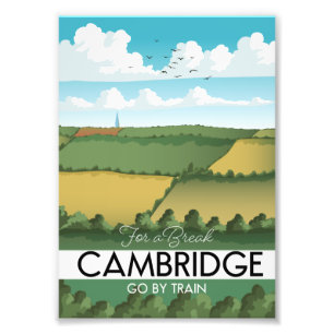 Foto Cartaz de viagem de trem de Cambridge