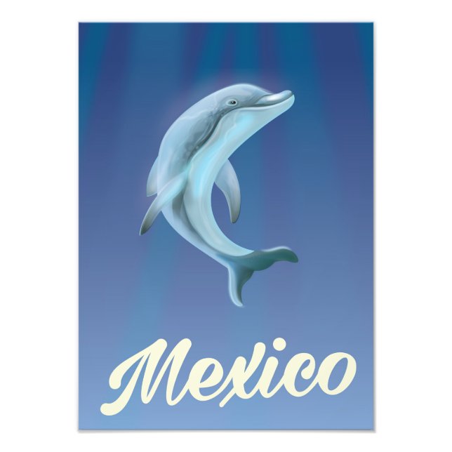 Foto Cartaz de viagem do golfinho México (Frente)